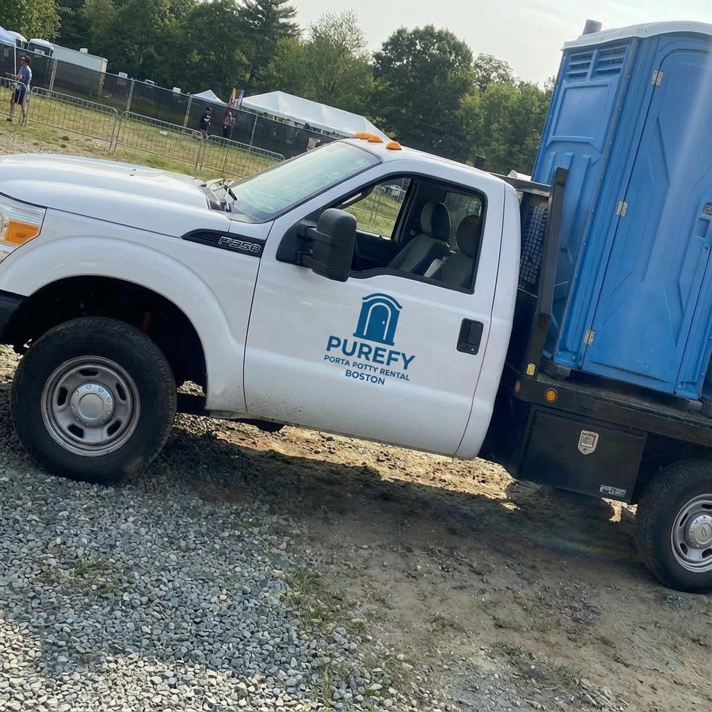 Purefy Porta Potty Rental Boston Delivery Truck